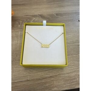 Kendra Scott 2025 Pendant Necklace - 14K Gold Over Brass: Lobster Claw. Nib.